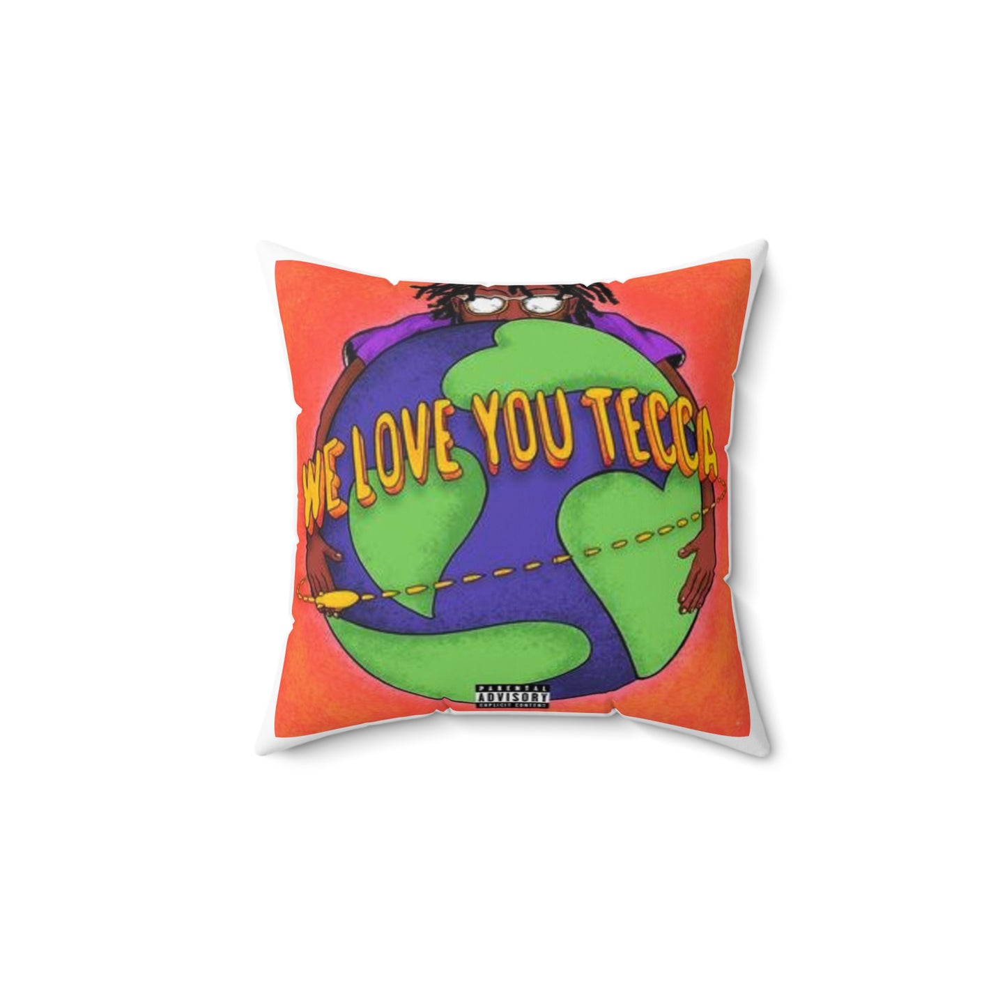 LIL TECCA Polyester Square Pillow